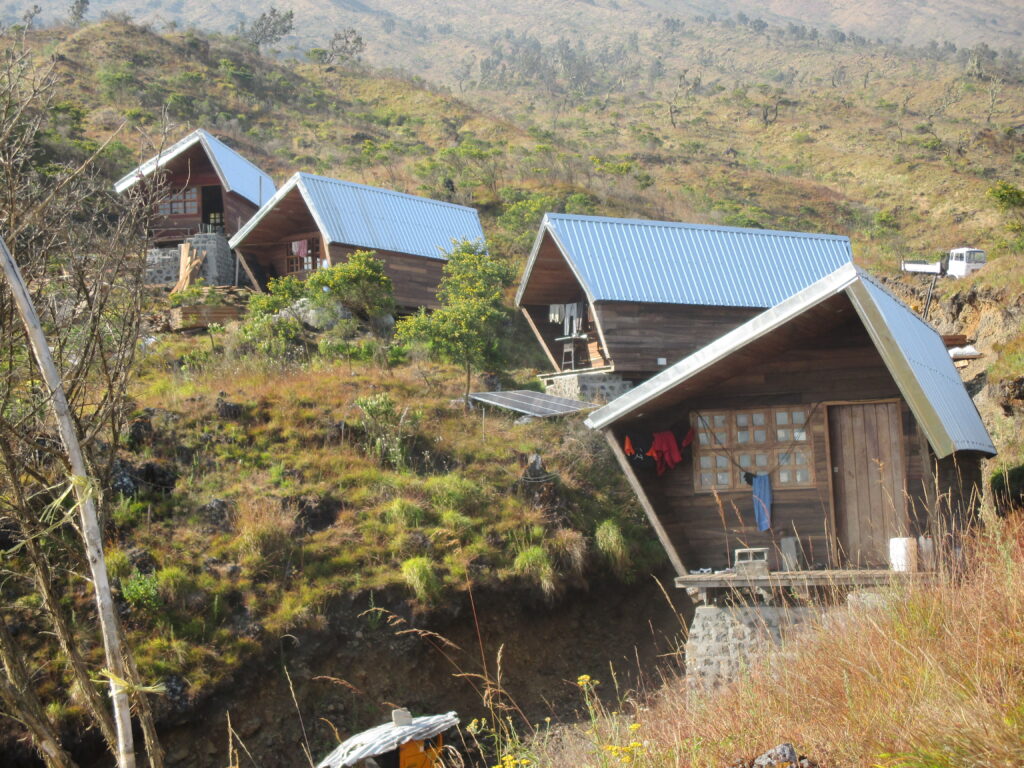 Mt Cameroon National Park Hut 2 Eco-tourism trekking lodge in construction